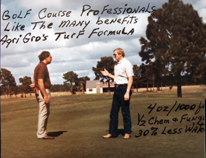 Roy Briggs on his florida Golf Course