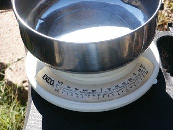 Inexpensive Fertilizer Scale Used for Spreader Calibration