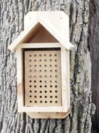 Large Wood Block with Bee House