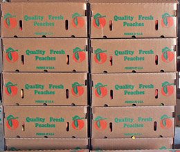 Peach Boxes from Bill Bader's Orchards